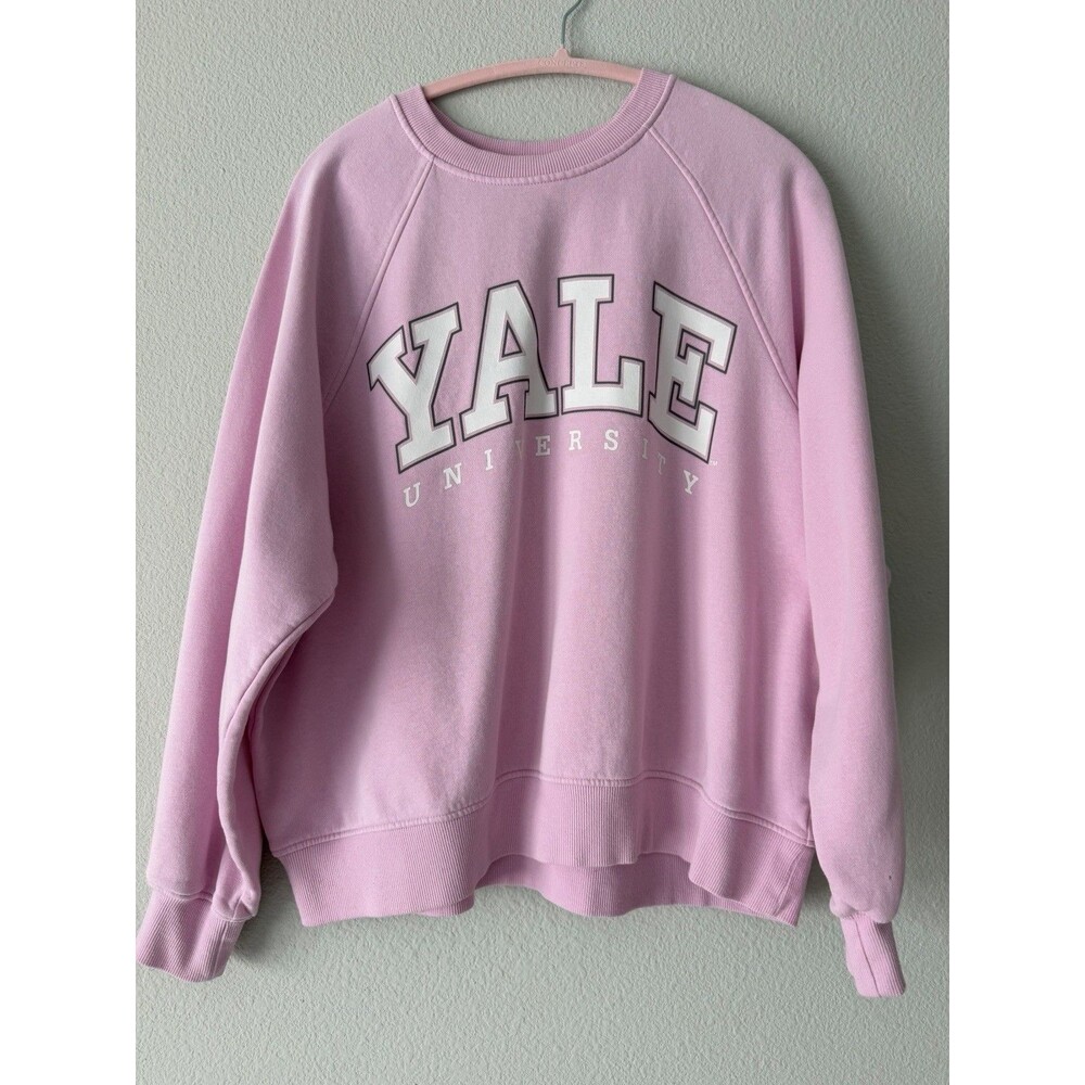 H&M Yale University Sweatshirt Pink Crewneck Oversized College Preppy M